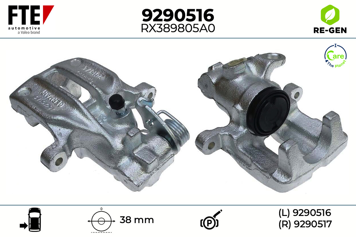 Étrier de frein FTE automotive GmbH ref. 9290516
