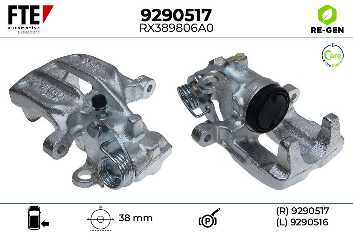 Étrier de frein FTE automotive GmbH ref. 9290517