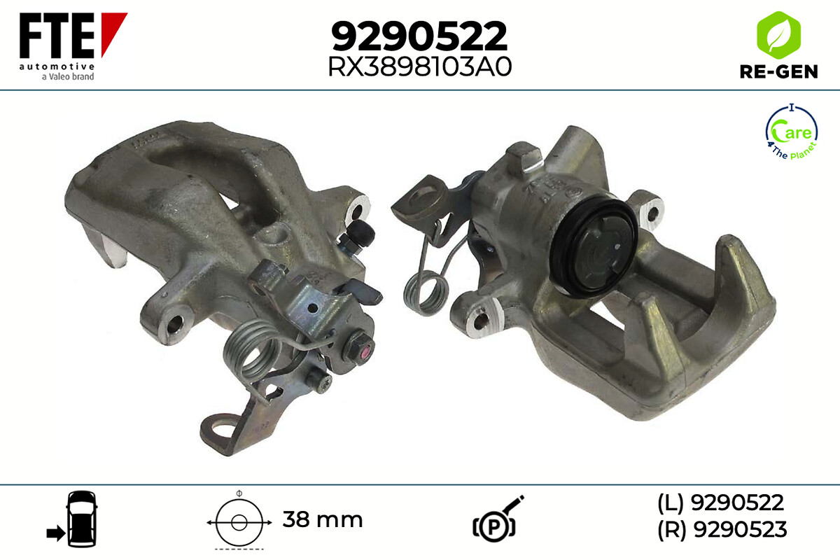 Étrier de frein FTE automotive GmbH ref. 9290522