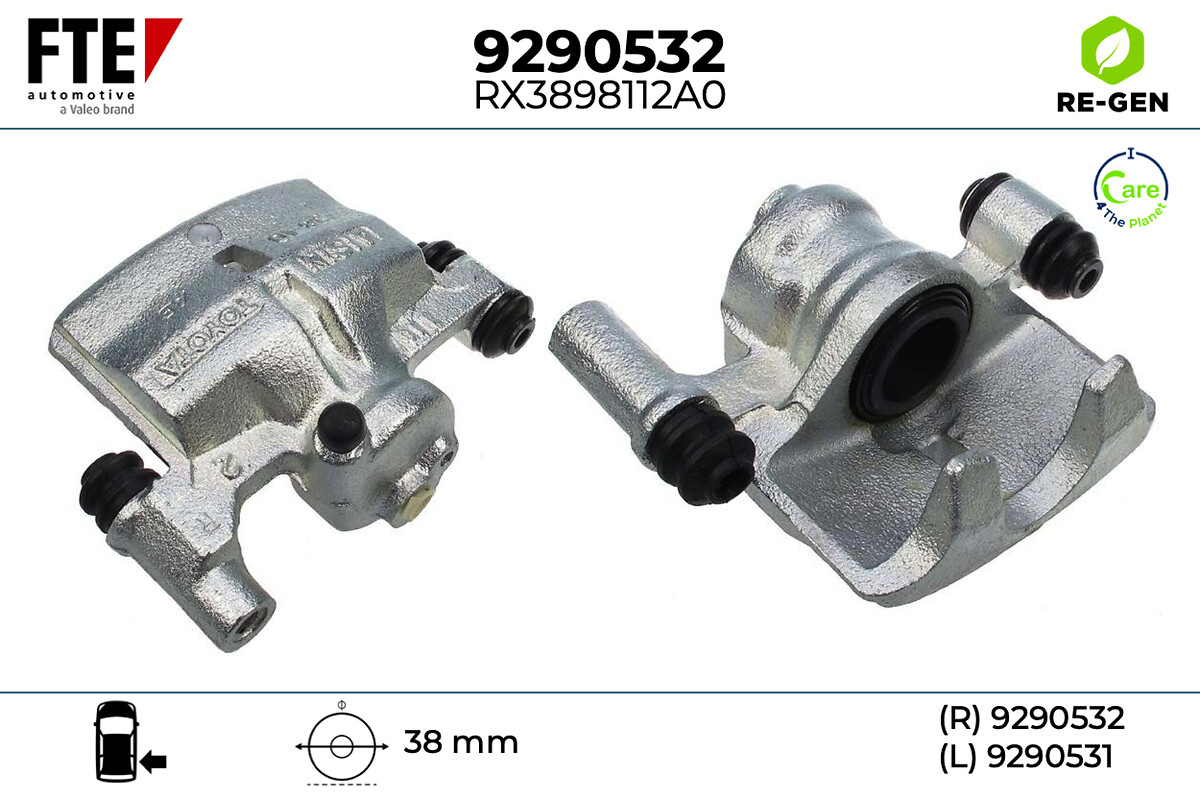 Étrier de frein FTE automotive GmbH ref. 9290532