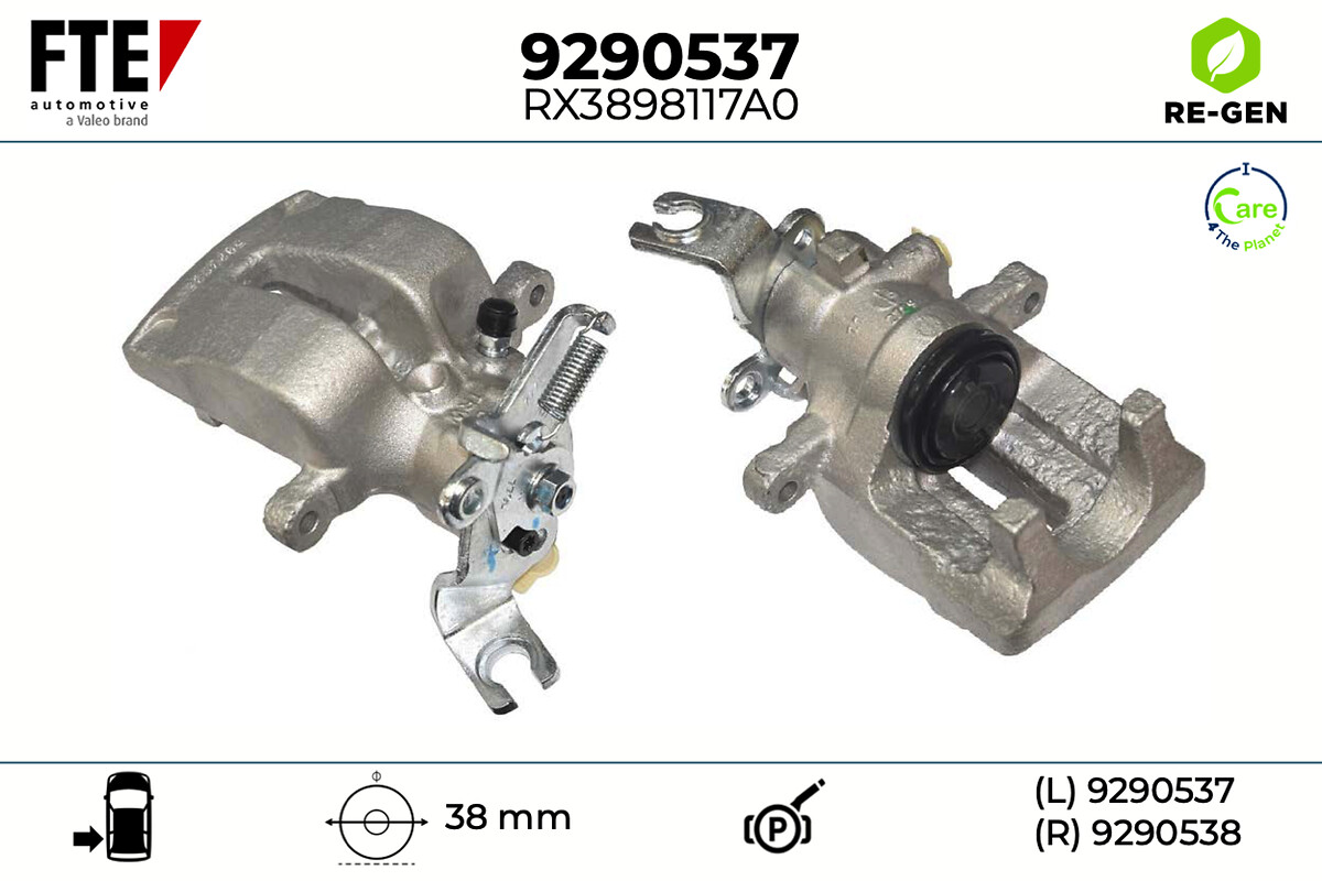 Étrier de frein FTE automotive GmbH ref. 9290537