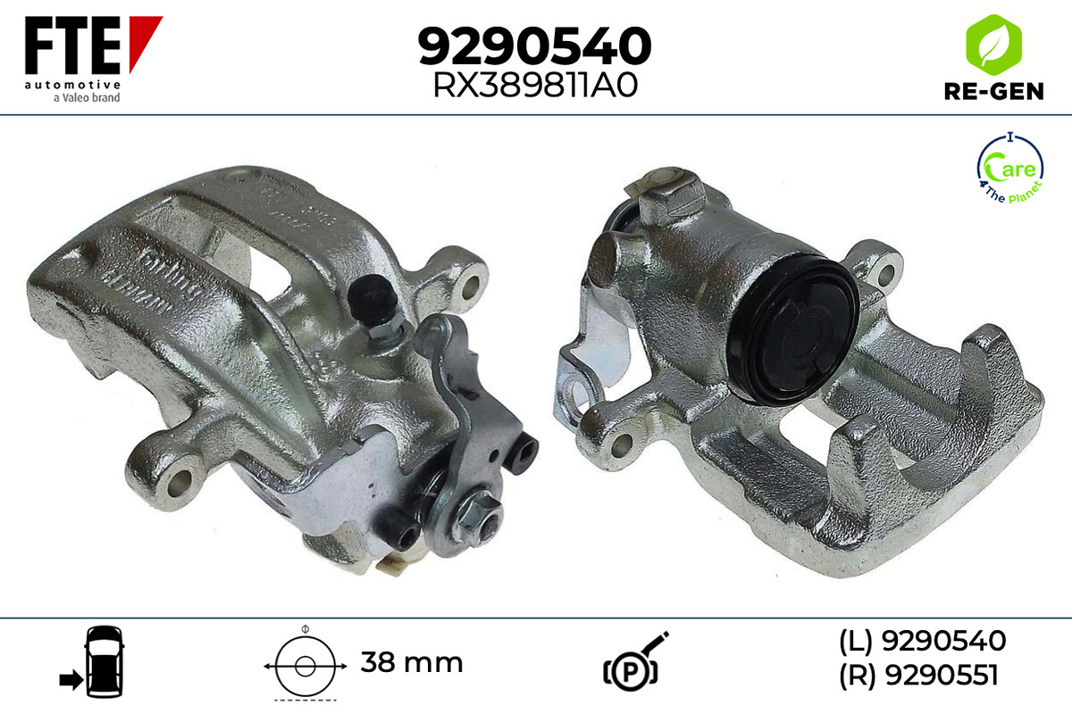 Étrier de frein FTE automotive GmbH ref. 9290540
