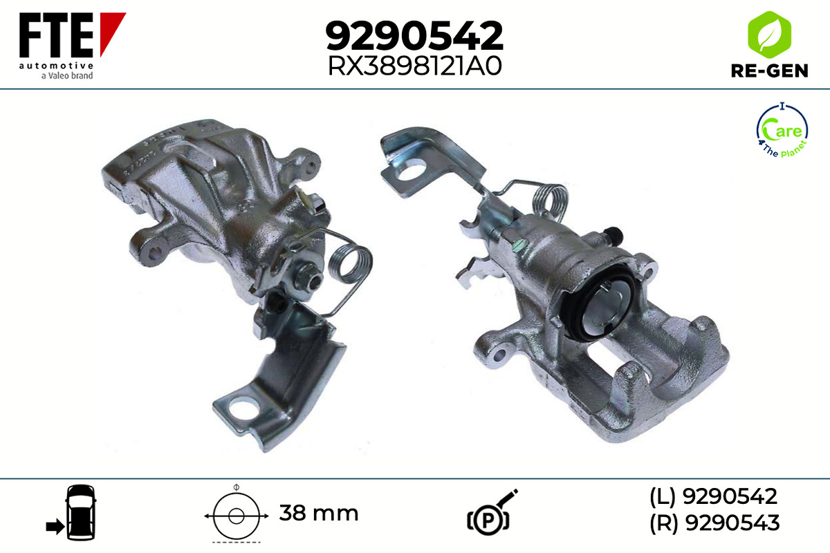 Étrier de frein FTE automotive GmbH ref. 9290542