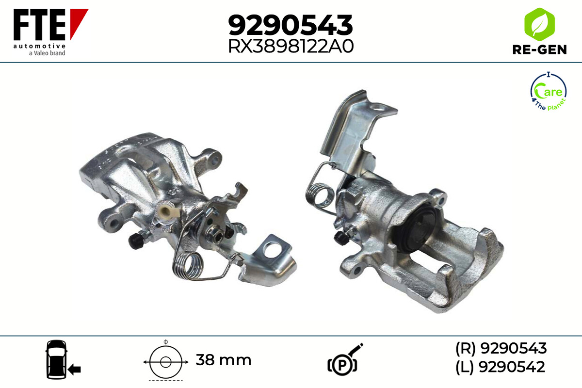 Étrier de frein FTE automotive GmbH ref. 9290543