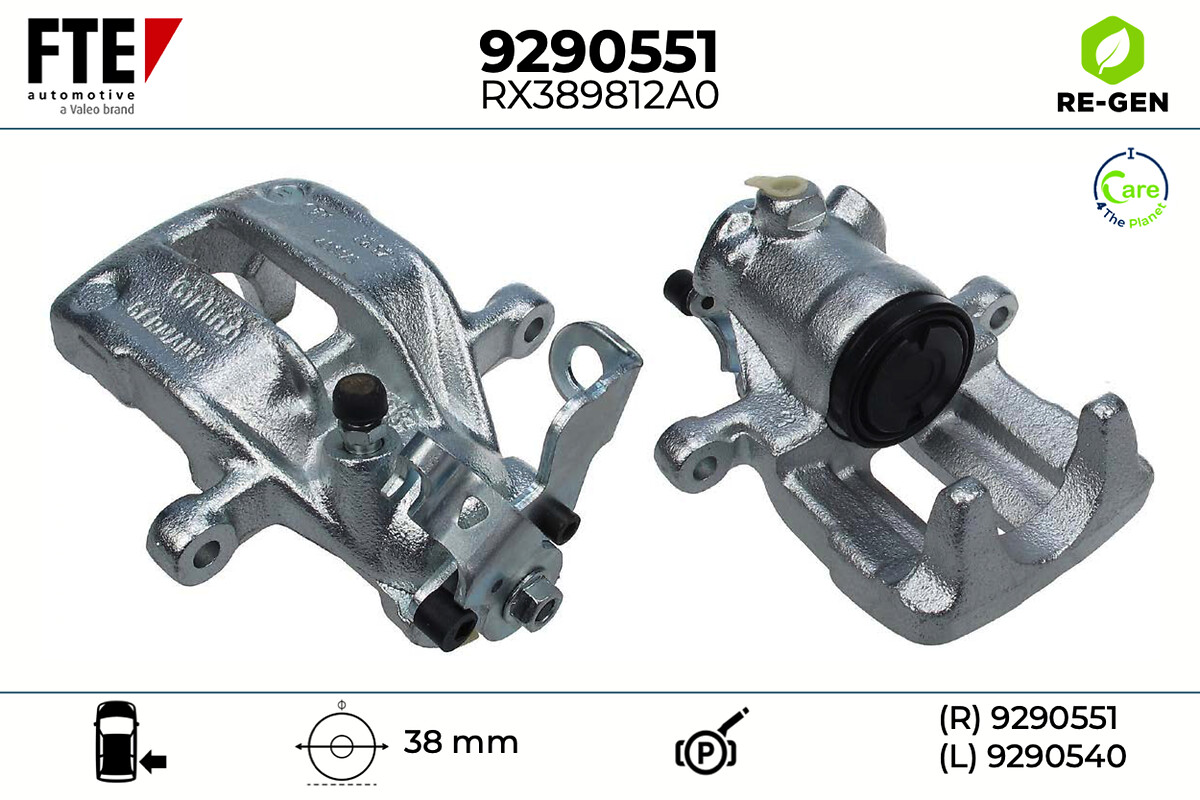 Étrier de frein FTE automotive GmbH ref. 9290551