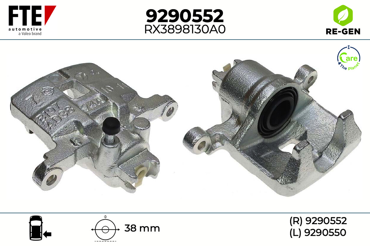 Étrier de frein FTE automotive GmbH ref. 9290552