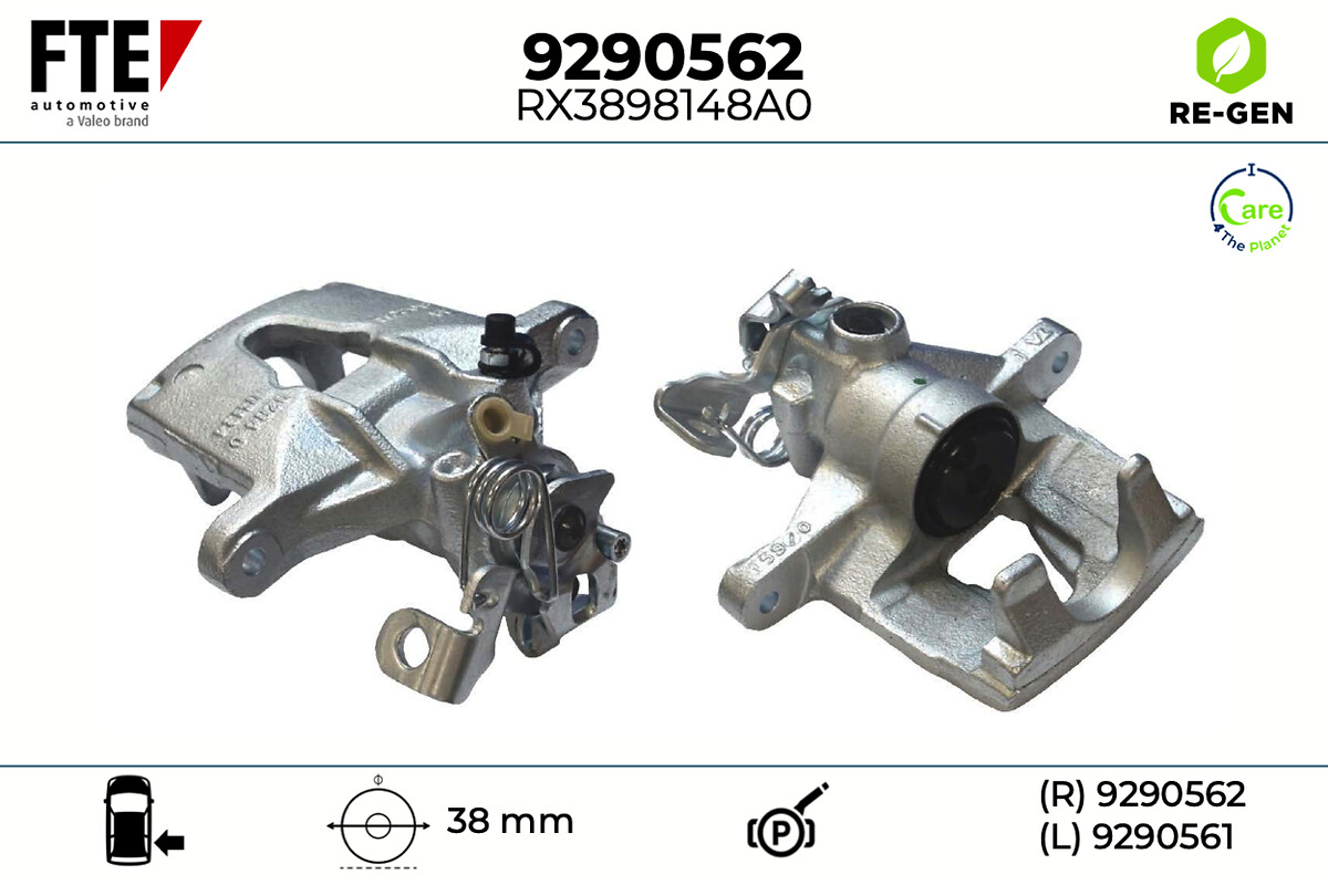 Étrier de frein FTE automotive GmbH ref. 9290562
