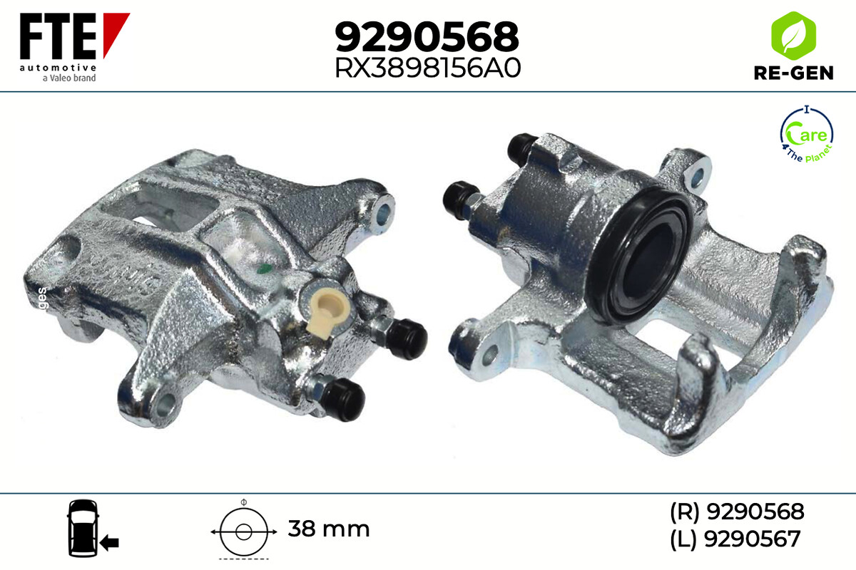Étrier de frein FTE automotive GmbH ref. 9290568