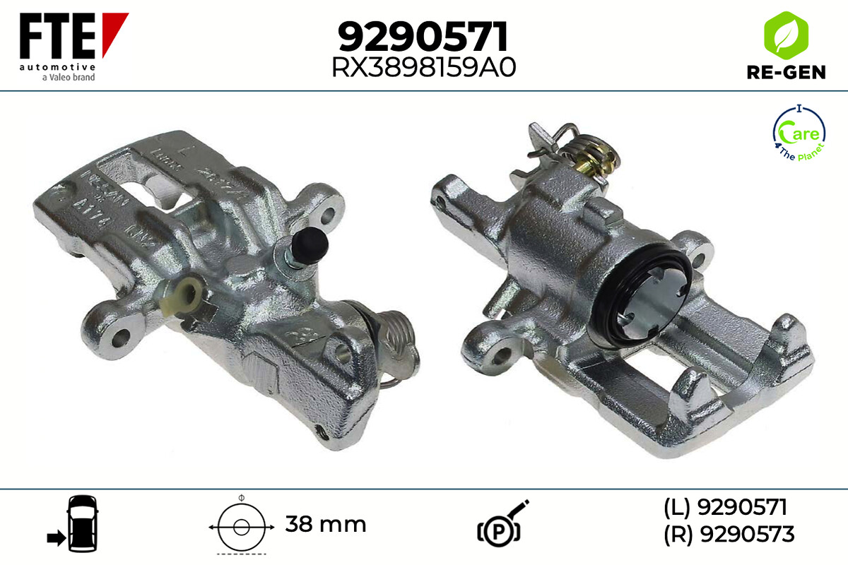 Étrier de frein FTE automotive GmbH ref. 9290571