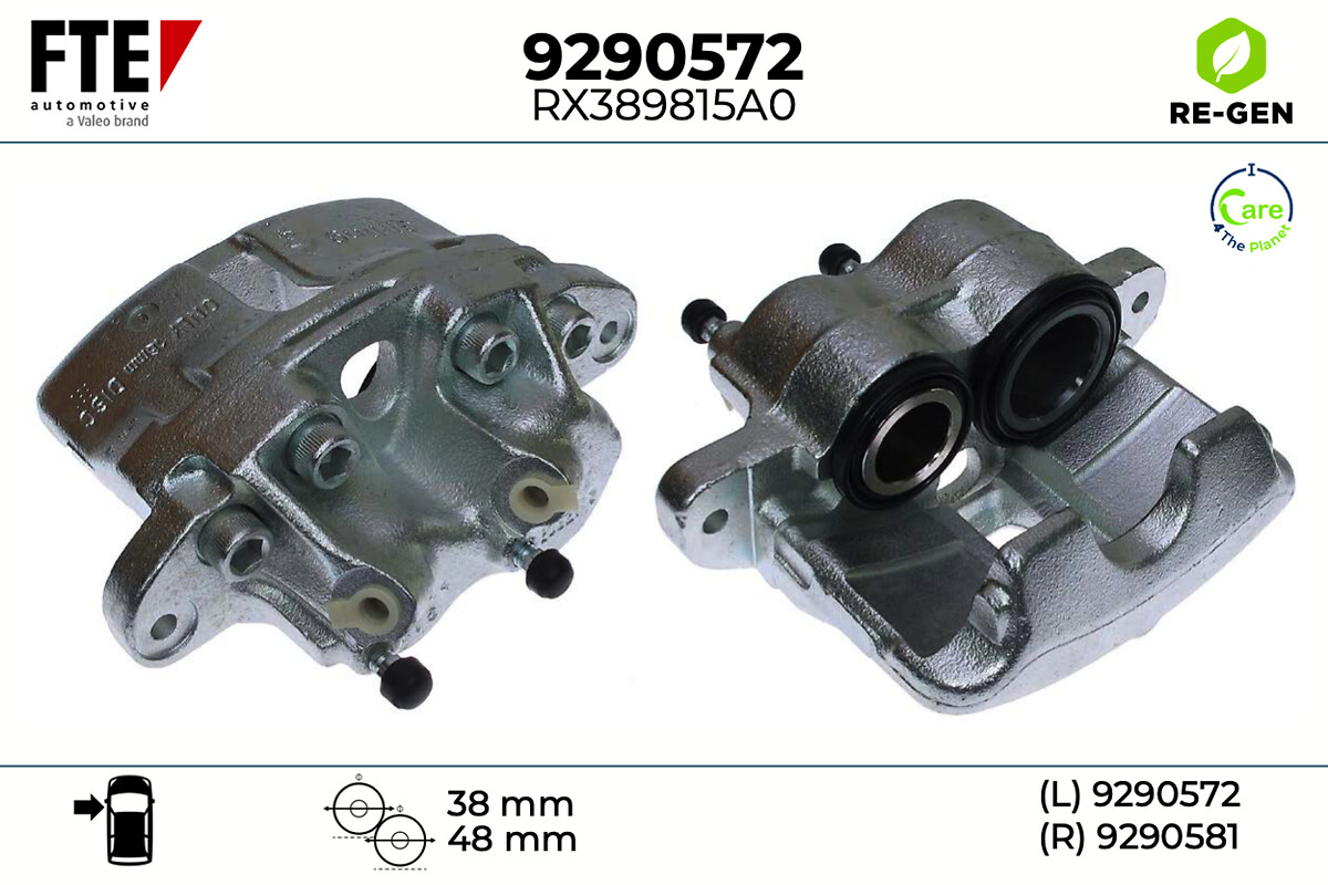 Étrier de frein FTE automotive GmbH ref. 9290572