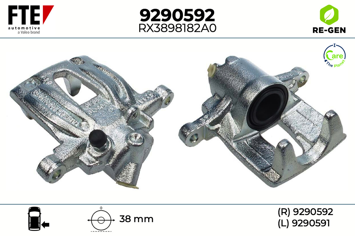 Étrier de frein FTE automotive GmbH ref. 9290592