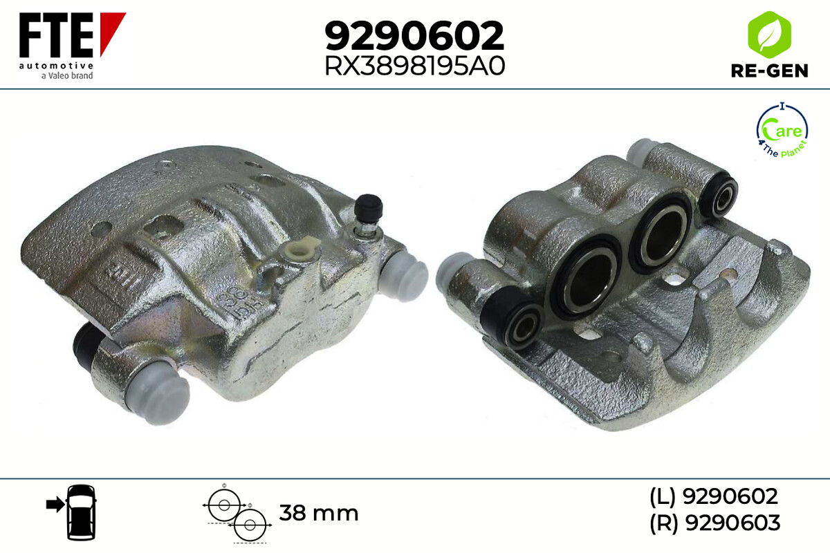 Étrier de frein FTE automotive GmbH ref. 9290602