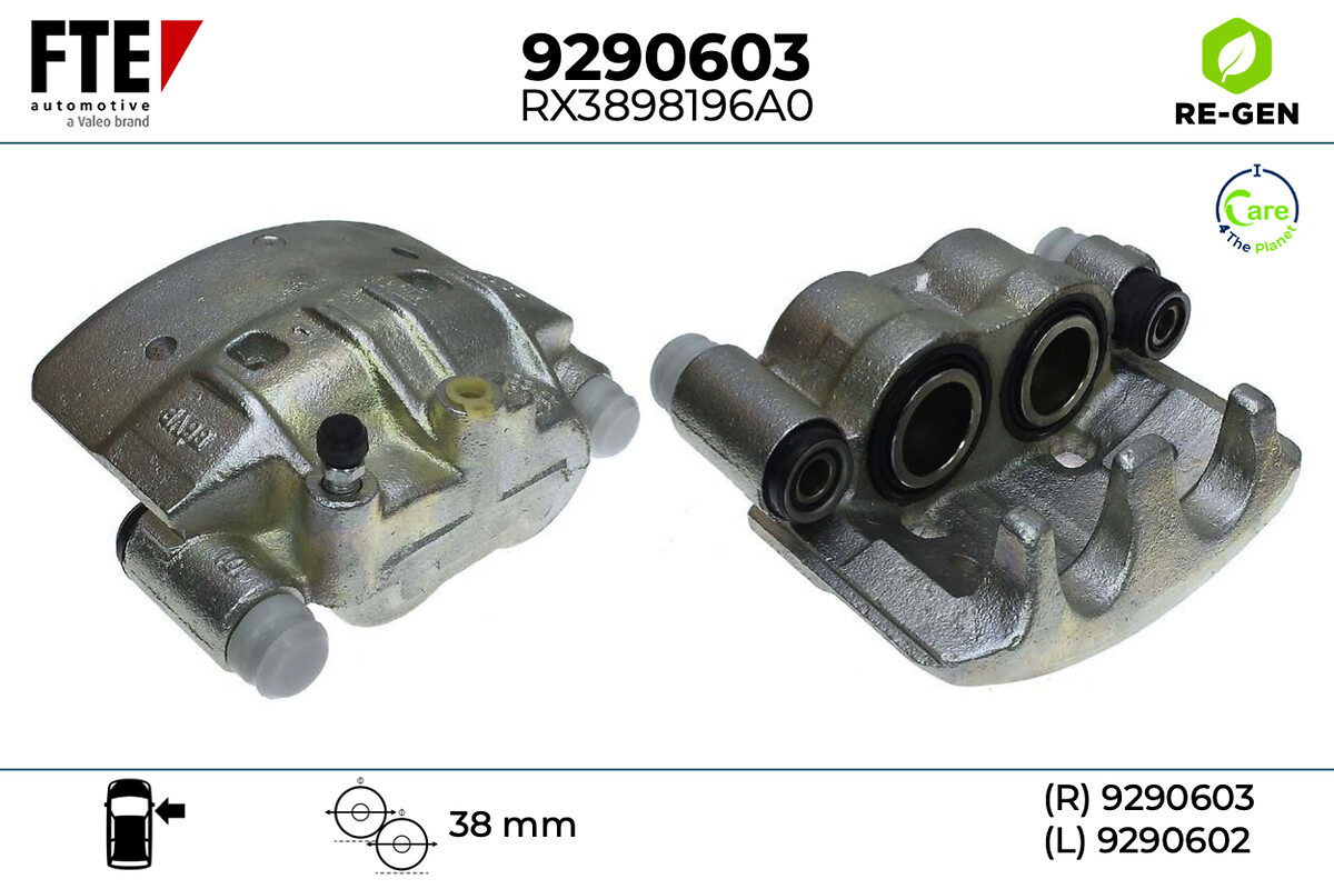 Étrier de frein FTE automotive GmbH ref. 9290603