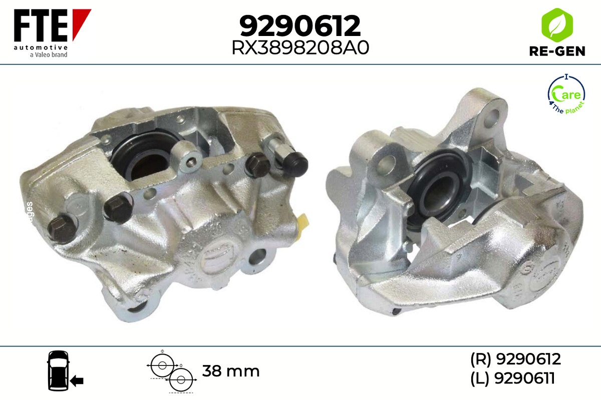 Étrier de frein FTE automotive GmbH ref. 9290612