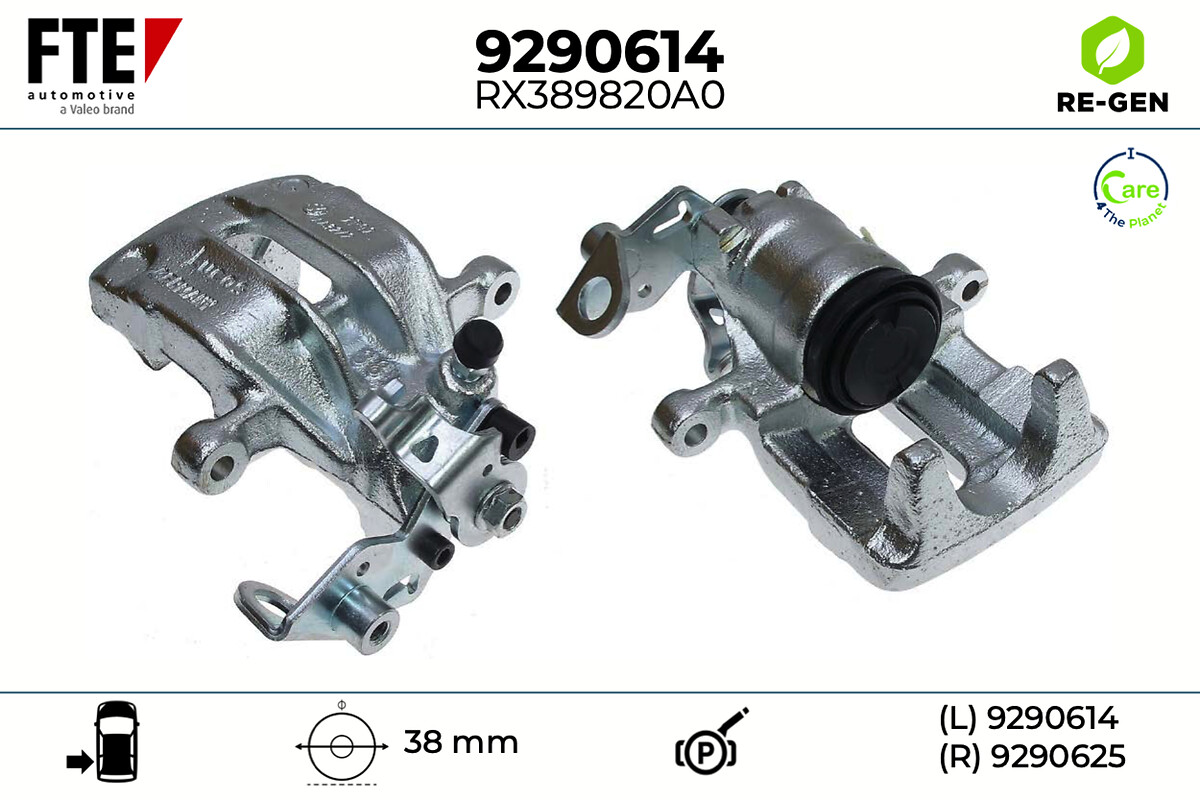 Étrier de frein FTE automotive GmbH ref. 9290614