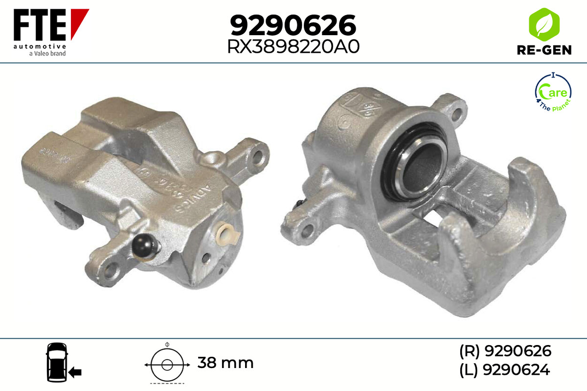 Étrier de frein FTE automotive GmbH ref. 9290626