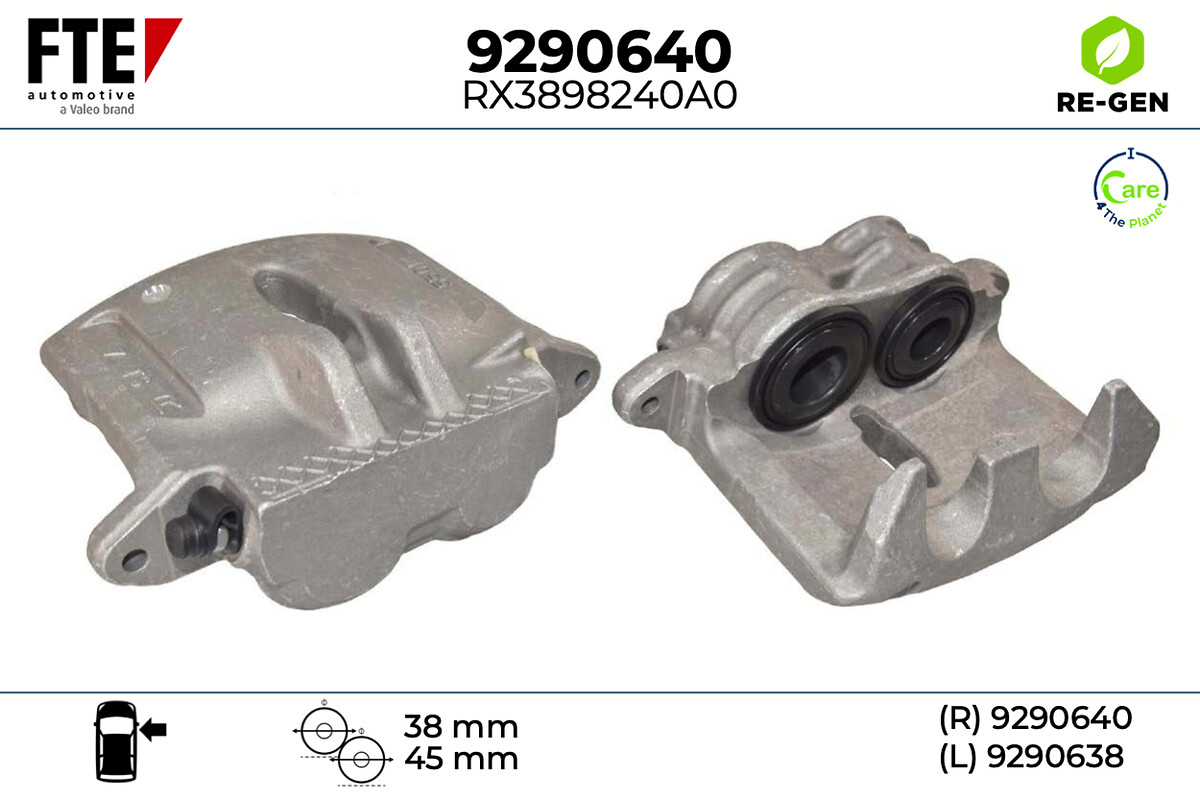 Étrier de frein FTE automotive GmbH ref. 9290640