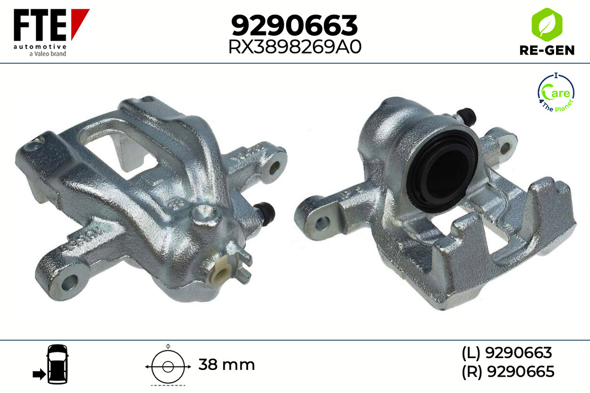 Étrier de frein FTE automotive GmbH ref. 9290663