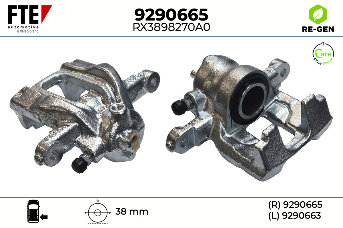 Étrier de frein FTE automotive GmbH ref. 9290665