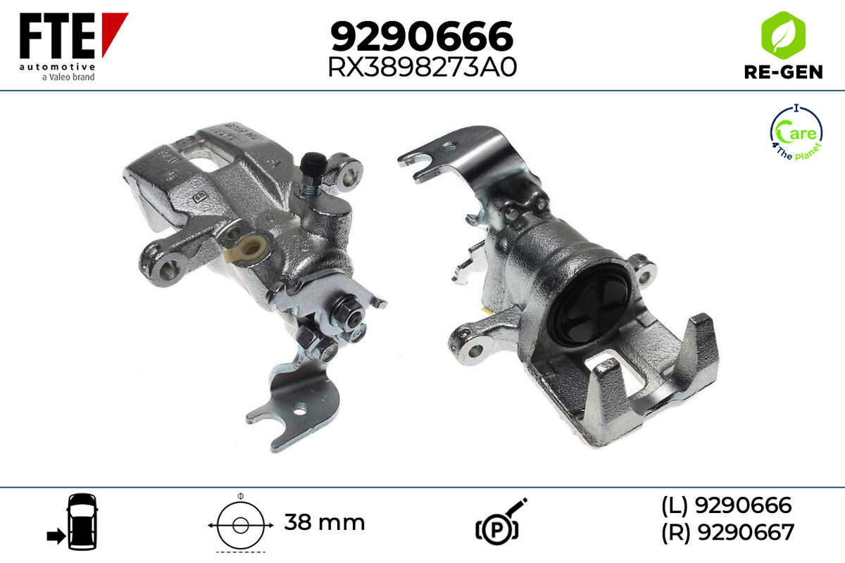 Étrier de frein FTE automotive GmbH 9290666
