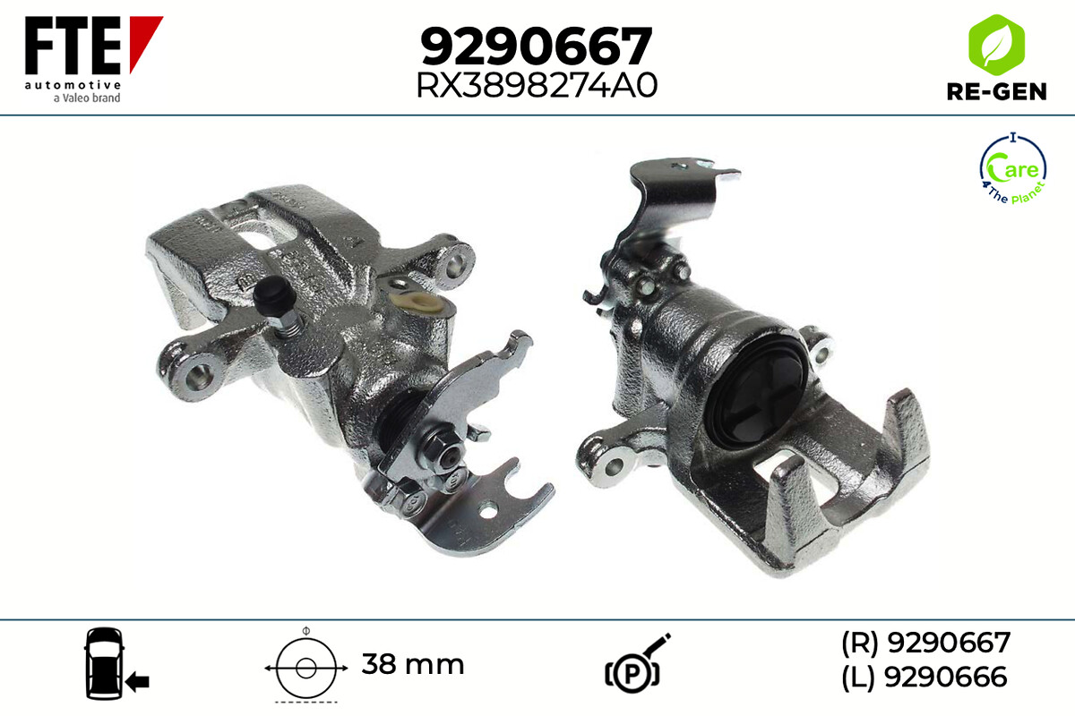 Étrier de frein FTE automotive GmbH ref. 9290667
