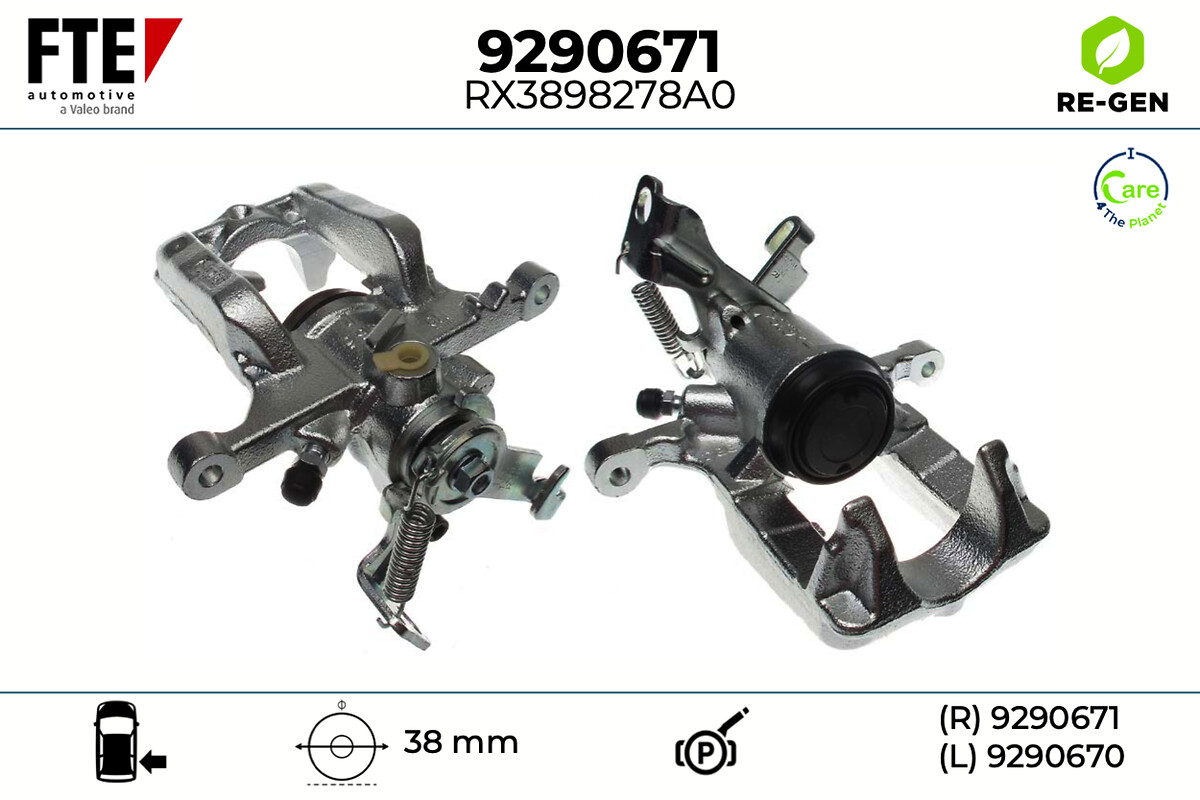 Étrier de frein FTE automotive GmbH ref. 9290671
