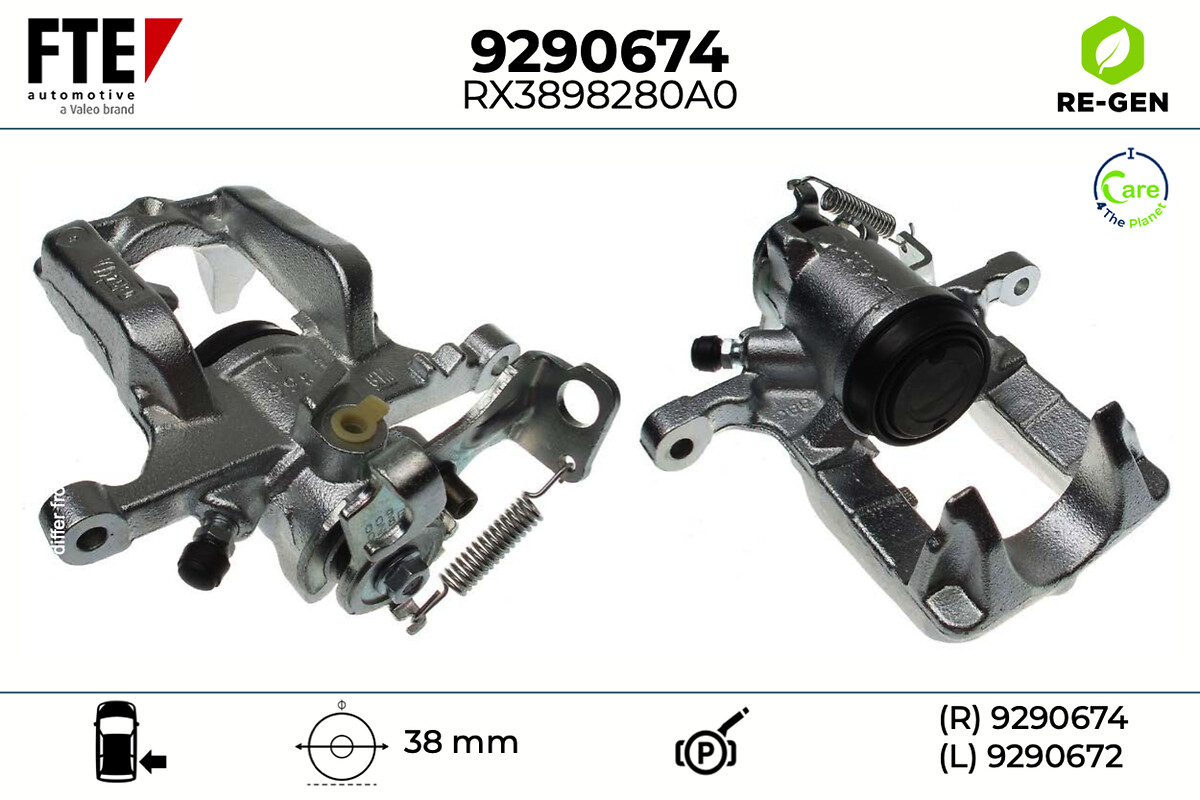 Étrier de frein FTE automotive GmbH ref. 9290674