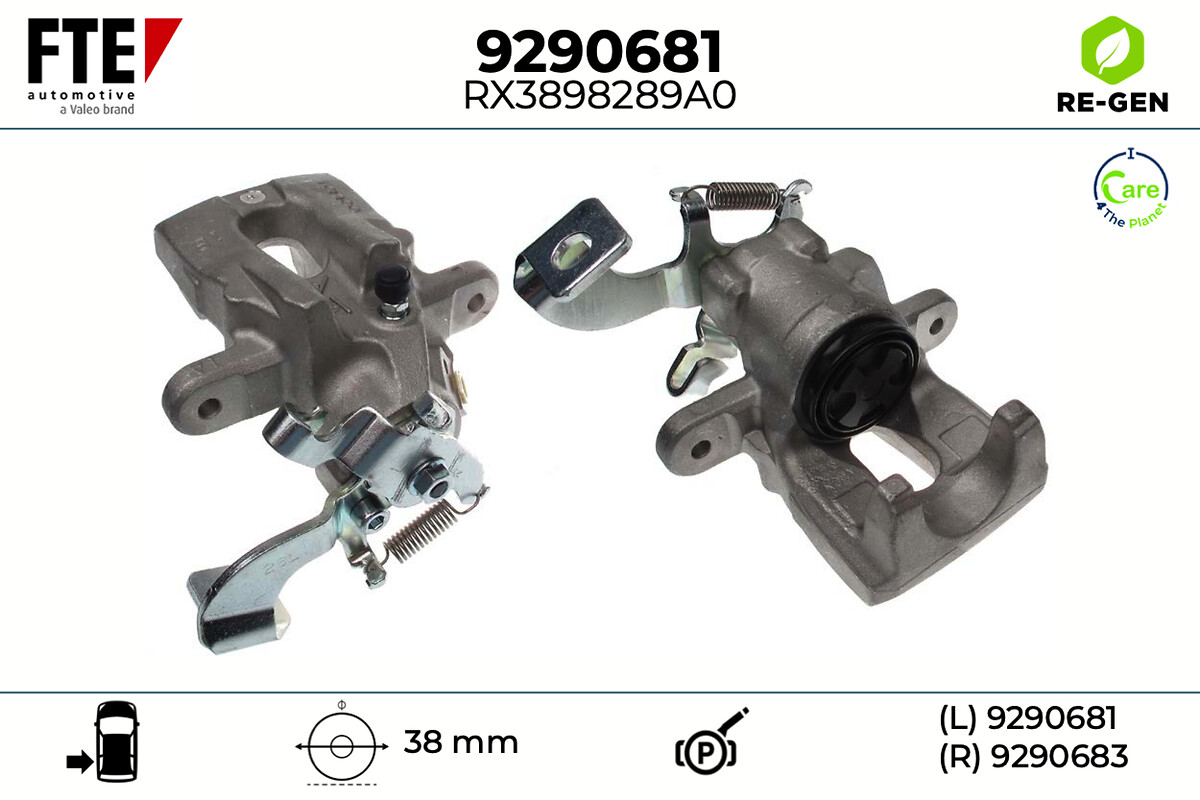 Étrier de frein FTE automotive GmbH ref. 9290681