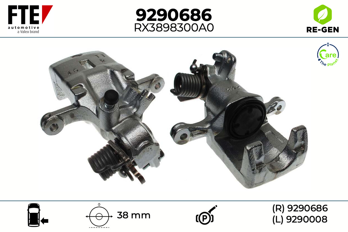 Étrier de frein FTE automotive GmbH ref. 9290686