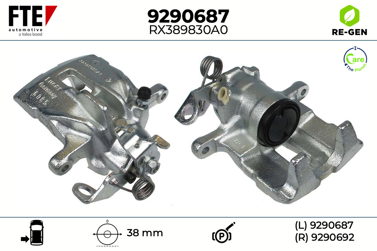 Étrier de frein FTE automotive GmbH 9290687
