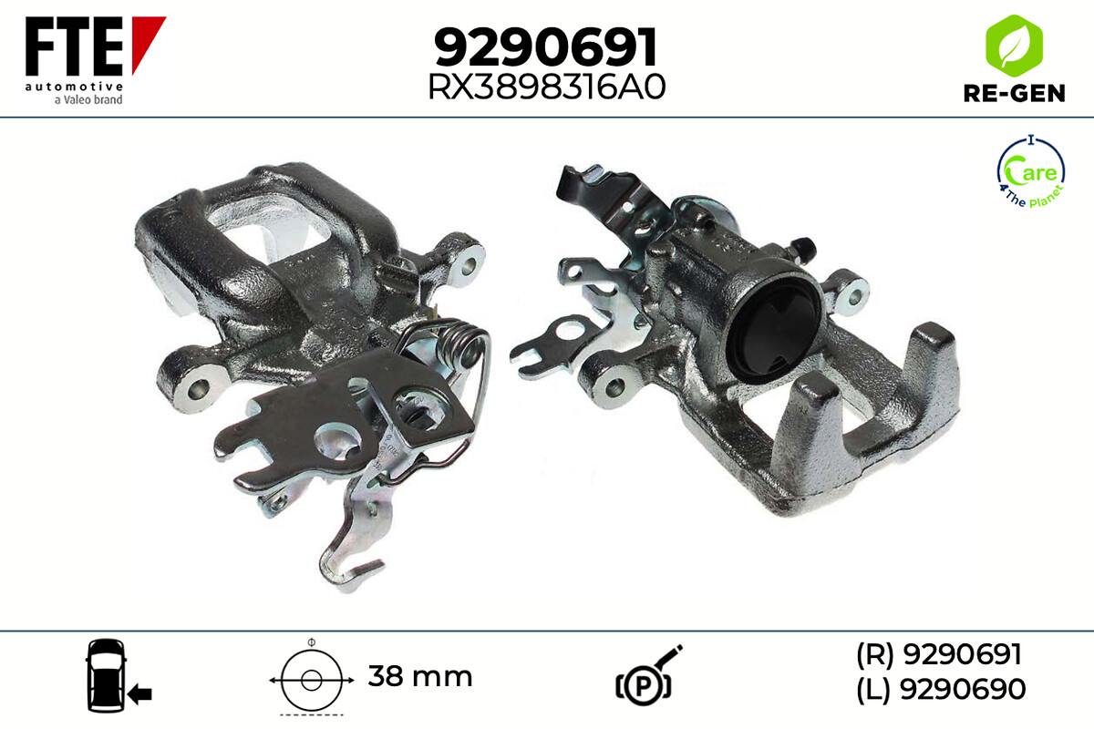 Étrier de frein FTE automotive GmbH ref. 9290691