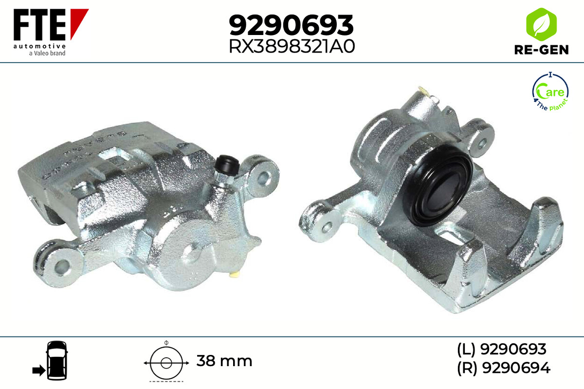 Étrier de frein FTE automotive GmbH ref. 9290693