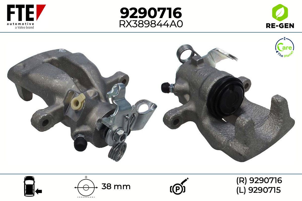 Étrier de frein FTE automotive GmbH ref. 9290716