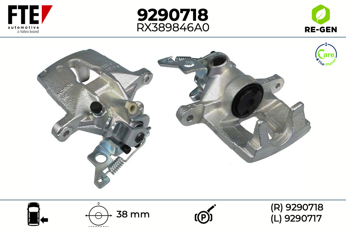 Étrier de frein FTE automotive GmbH ref. 9290718