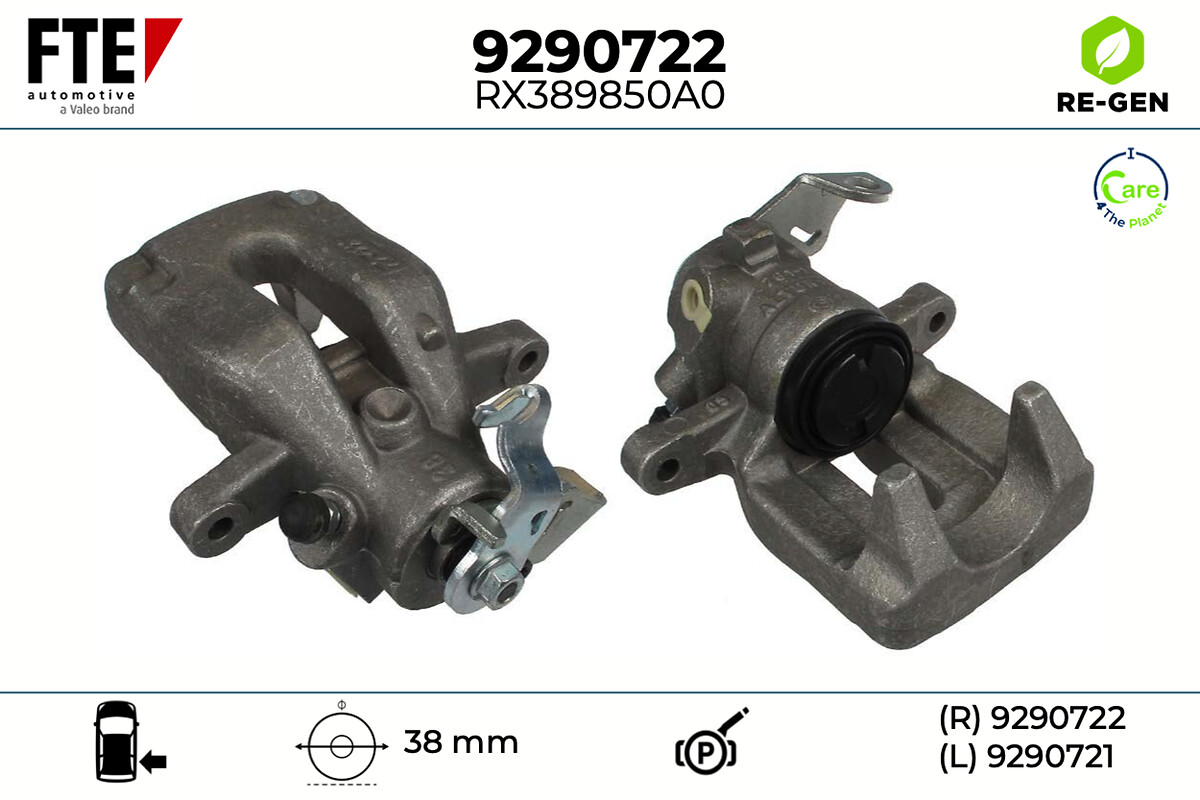 Étrier de frein FTE automotive GmbH ref. 9290722