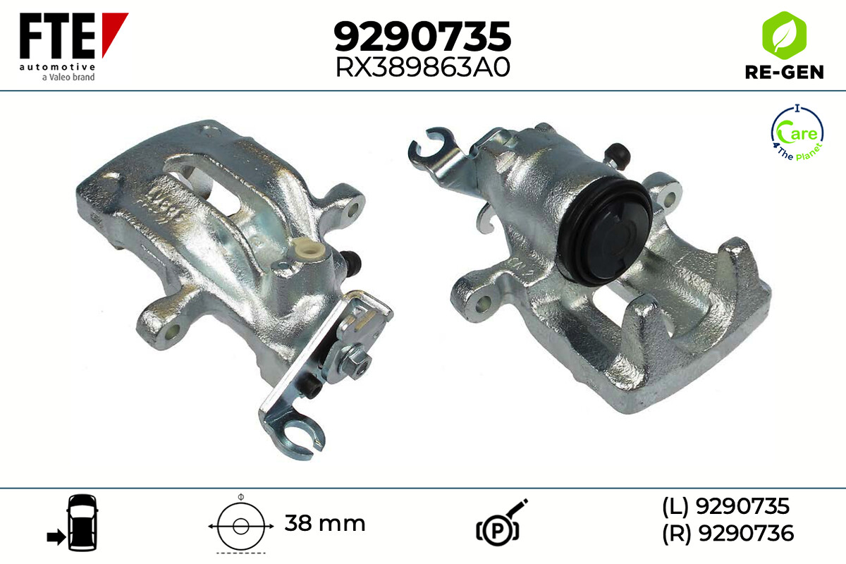 Étrier de frein FTE automotive GmbH ref. 9290735