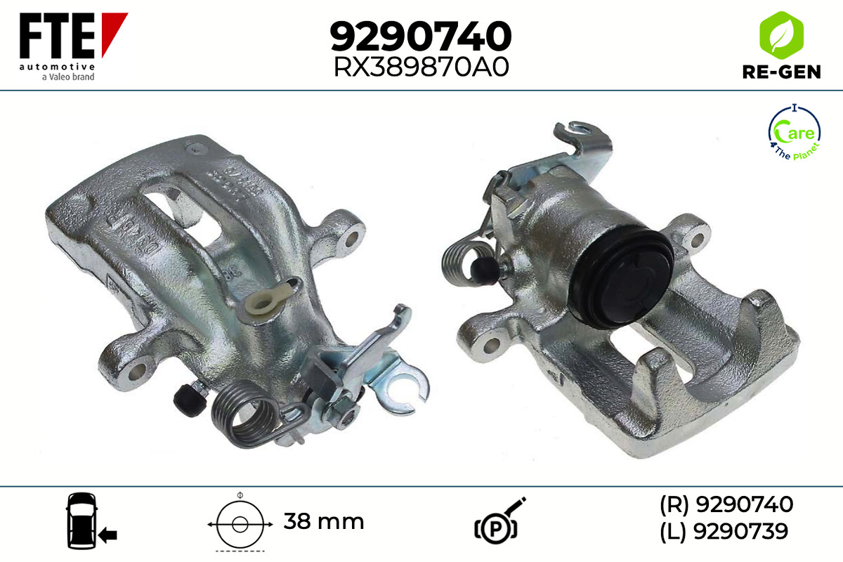 Étrier de frein FTE automotive GmbH ref. 9290740
