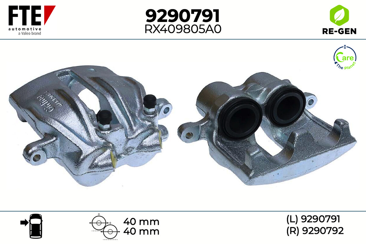 Étrier de frein FTE automotive GmbH ref. 9290791