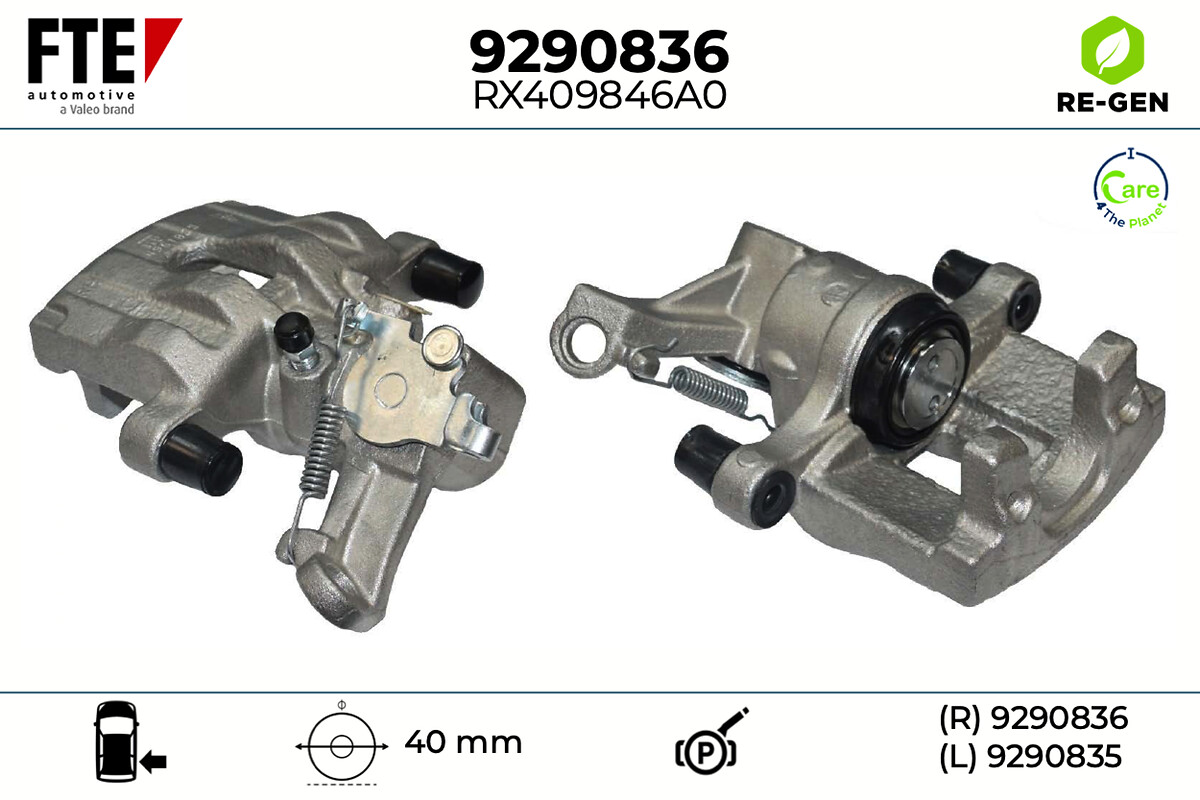 Étrier de frein FTE automotive GmbH ref. 9290836