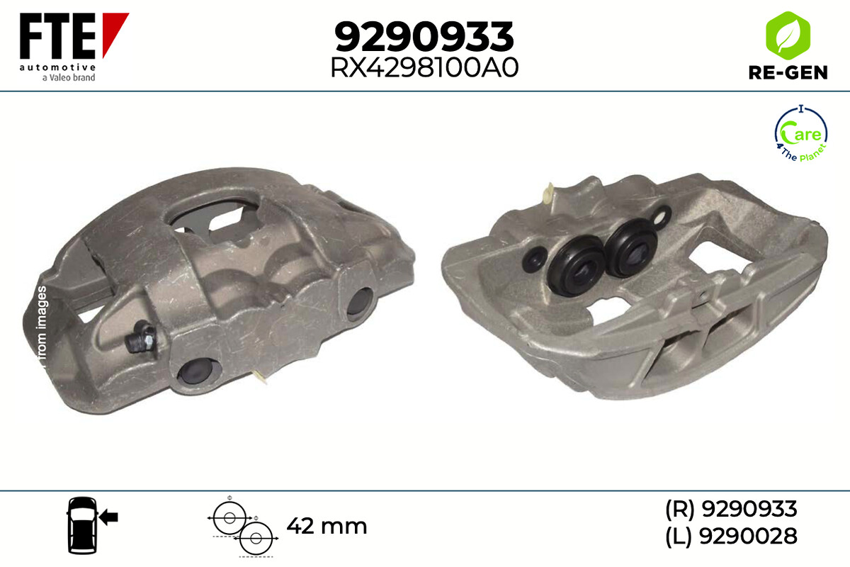 Étrier de frein FTE automotive GmbH ref. 9290933