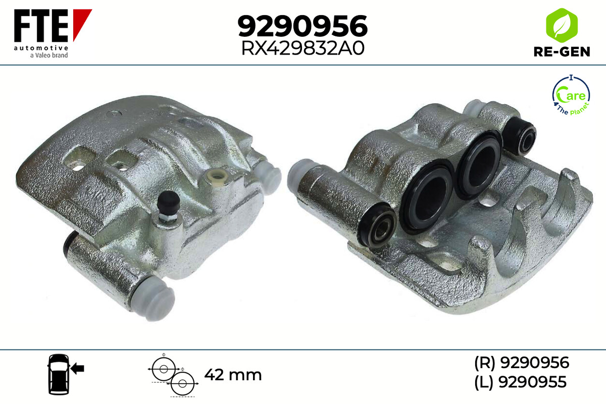 Étrier de frein FTE automotive GmbH ref. 9290956