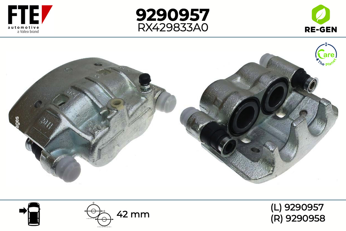 Étrier de frein FTE automotive GmbH ref. 9290957