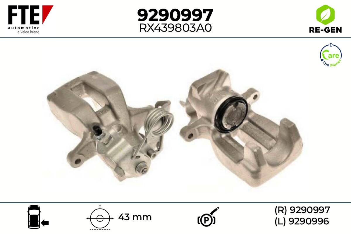 Étrier de frein FTE automotive GmbH ref. 9290997