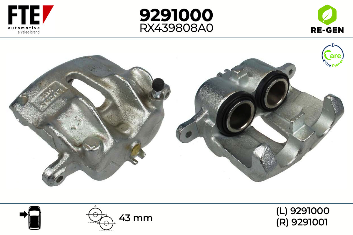 Étrier de frein FTE automotive GmbH ref. 9291000