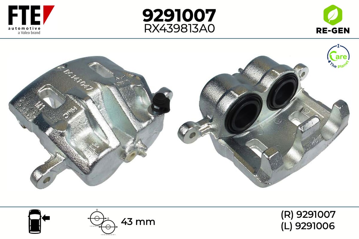 Étrier de frein FTE automotive GmbH ref. 9291007