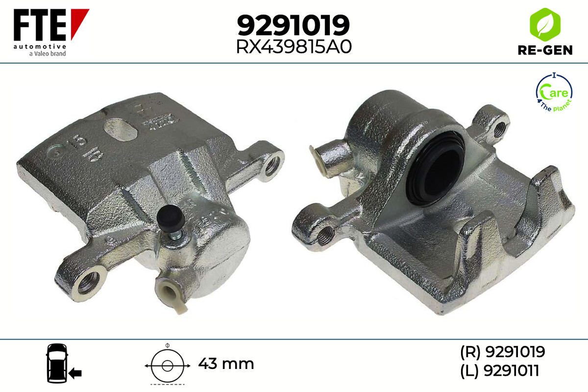 Étrier de frein FTE automotive GmbH ref. 9291019