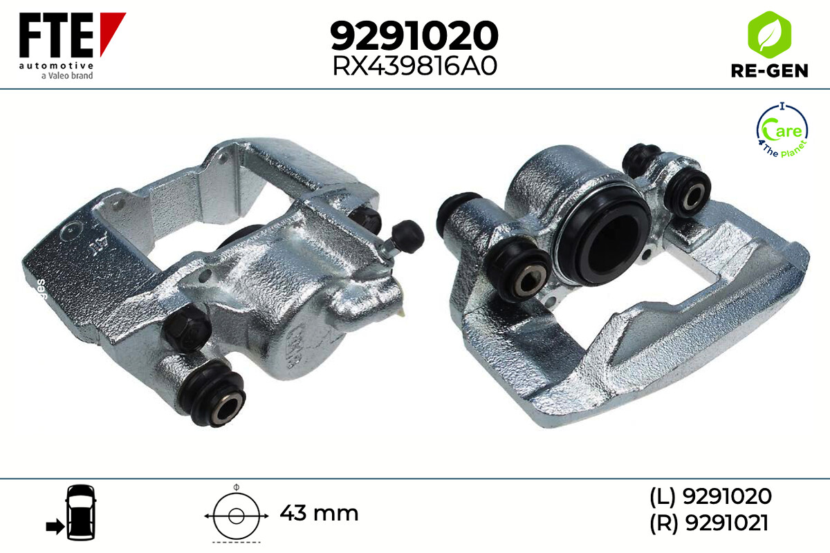 Étrier de frein FTE automotive GmbH ref. 9291020