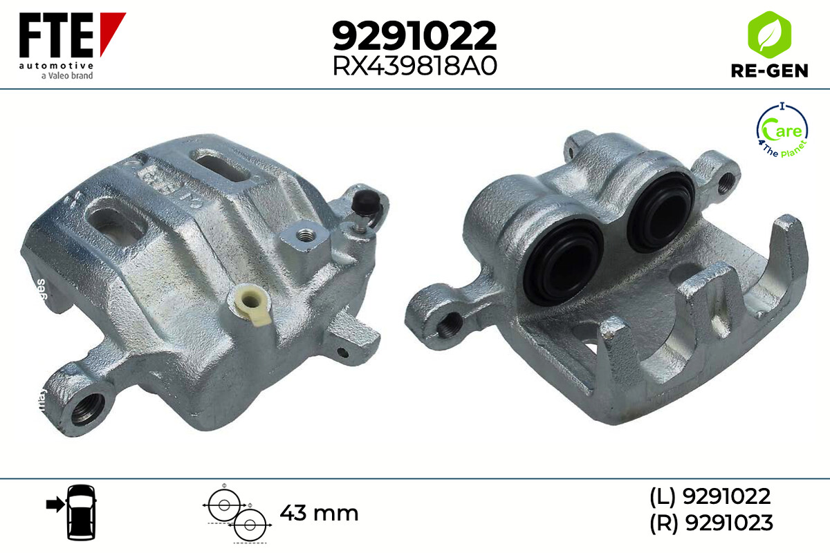 Étrier de frein FTE automotive GmbH ref. 9291022