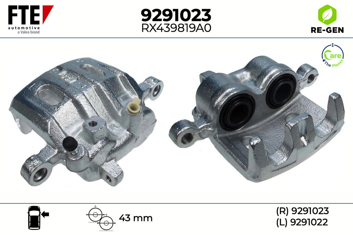 Étrier de frein FTE automotive GmbH ref. 9291023