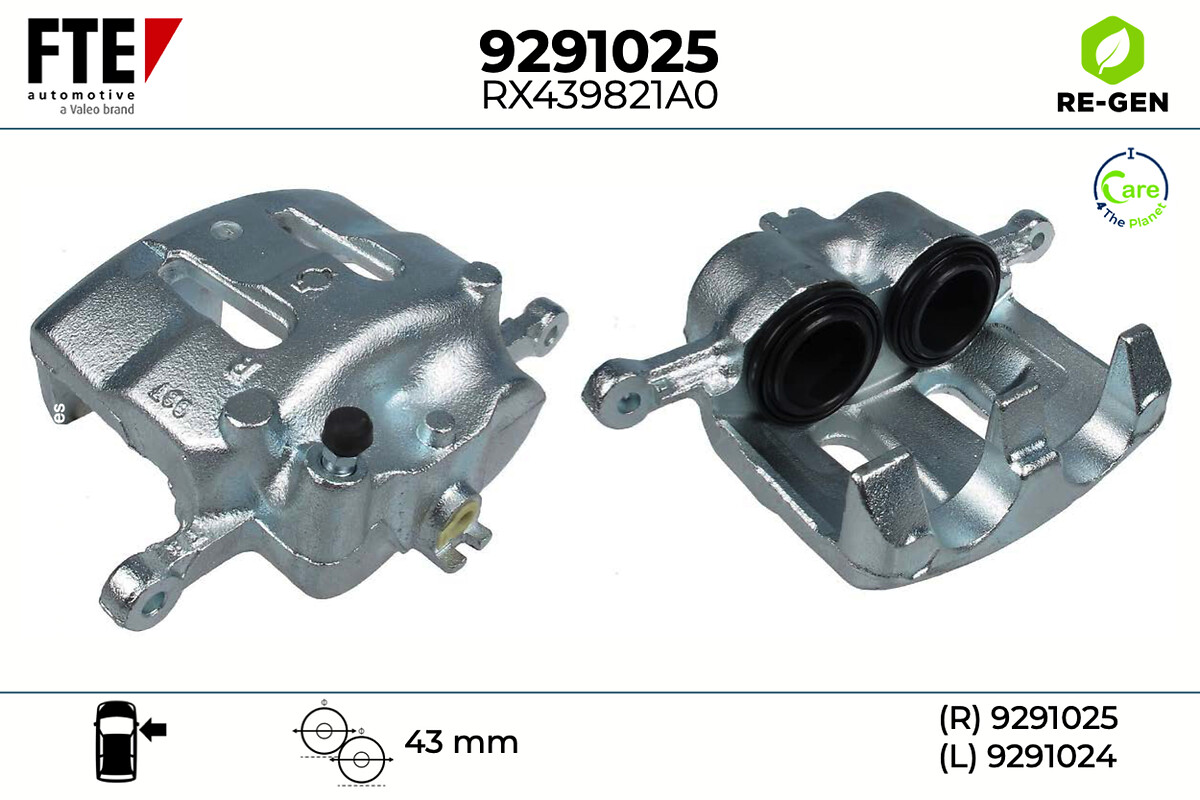 Étrier de frein FTE automotive GmbH ref. 9291025